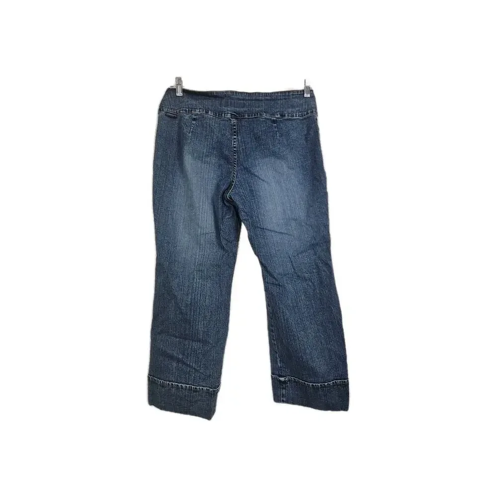 Jordache Vintage Y2K Lo-Rise Women's Blue Jeans Carpenter Capris‎ Size 13/14